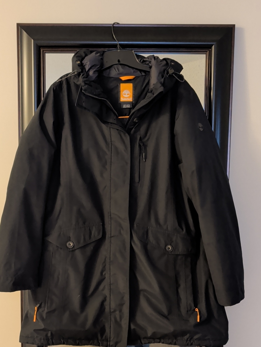Timberland Women's Black Hooded Water Proof Parka